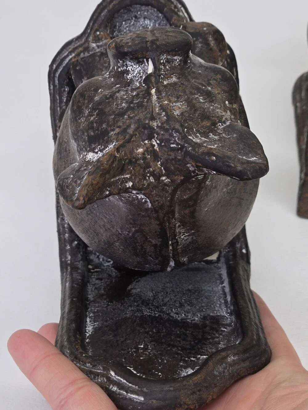 VTG Cast Iron‎ Pig Bookends Set 2 Heavy Rustic Farmhouse Country Decor Black